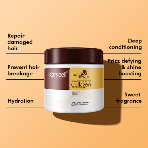 Organic Keratin Hair Care Cream Mask Nourishing Smooth Refreshing Moisturizing Plump Lustrous Hair Repairing