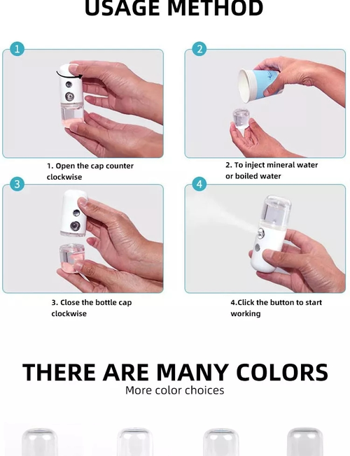 Face Spray Beauty Skin Nano Care Face Mini Steam Machine Portable Facial Mist Sprayer