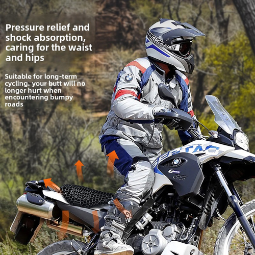 Gel Honeycomb Motorcycle Cushion Shock-absorbing Four Seasons Universal Comfortable Breathable Electric Motorcycle