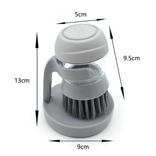 Cleaning Brush with Built-in Soap Dispenser - Ideal for Dishes, Floors, and Household Cleaning