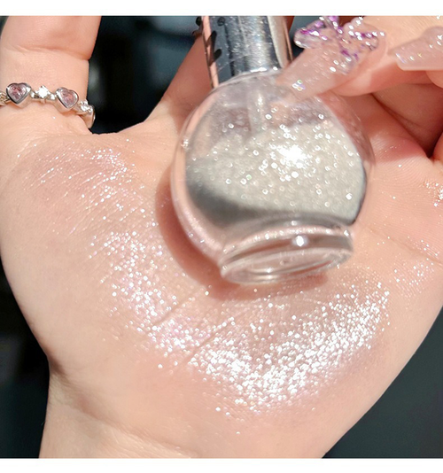 Bling Vegan Highlighter High Quality 3D Glitter Powder Long-Lasting Waterproof Shiny Face and Body Highlighter Spray Two Per Set Gold And Silver