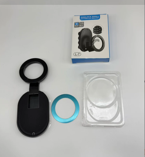 Magnetic Foldable Phone Stand Universal 360° Rotation Desktop Mobile Holder With Suction Cups at the Bottom