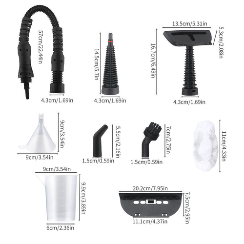 New Private High Pressure 12 in 1 Industrial Steam Cleaner for Household Use on Carpet Curtains Fabric & Sofa