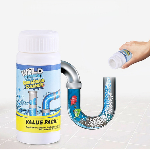 100ml Powerful Pipeline Dredging Agent Toilet Drain Cleaner Kitchen Sink Drain Cleaner Powder Value 8- pack