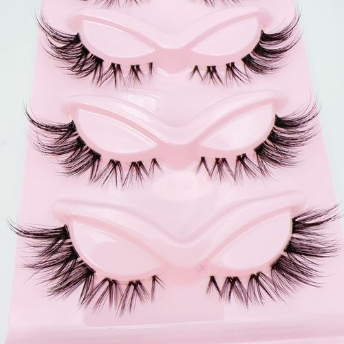 3D Faux Mink Cruelty-Free Glossy False Eyelashes Wholesale Dramatic Wispy Eyelash Extensions Handmade Reusable Natural Fake