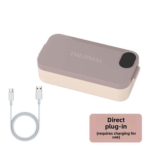 USB Charging 304 Stainless Steel Electric Heating Insulated Lunch Box