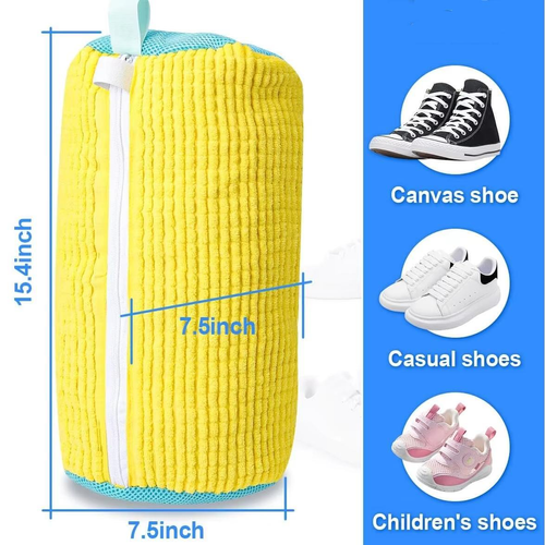Laundry Bag with Zipper Closure Special Lazy Household Machine Wash Shoe Bag Anti-Deformation Shoe Washing Bag Two Per Set