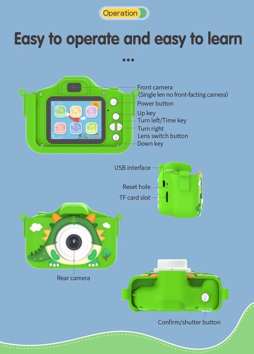 Children's Cute Digital Cameras Can Take Photos and Videos