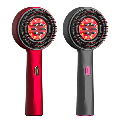 Handheld Anti Hair Loss Electric Massage Comb Hair Growth Vibration Red Light Scalp Massager Oil Applicator