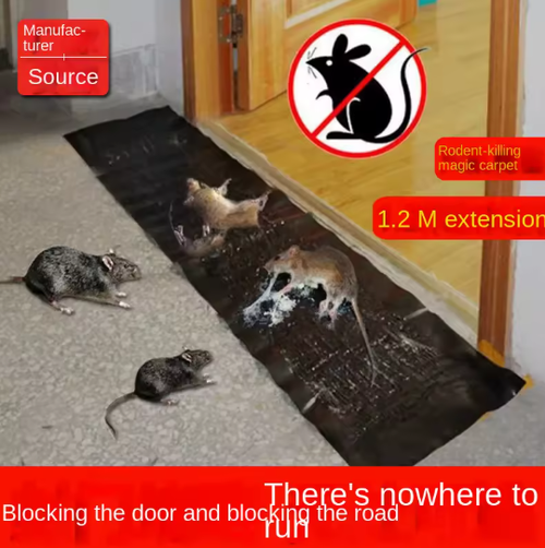 1.2 Meters Large Strong Sticky Magic Carpet Effective Mouse Board Trap Deratization Wholesale Pest Control Mouse Blanket