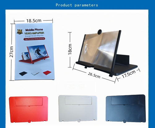 12 Inch Mobile Phone Screen Magnifier HD Video Amplifier Stand Bracket Photography Folding Phone Desk Waterproof Flexible