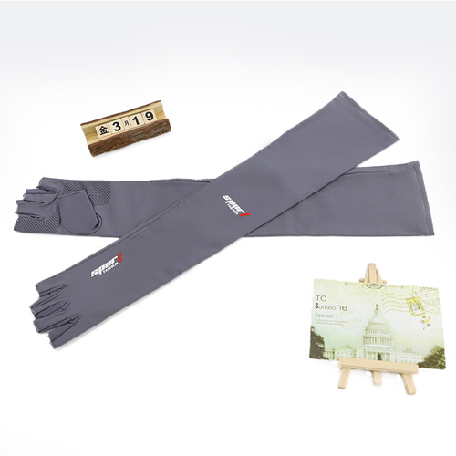 Anti Sun Hands Gloves Summer Fashion Arm Sleeves Outdoor Fishing Cycling Hand Gloves Ice Silk,Grey