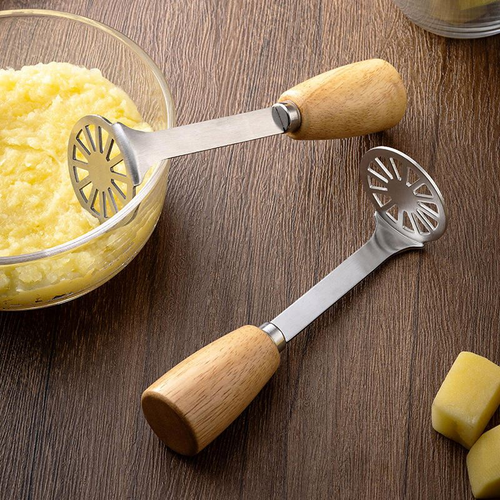Super Practical Sustainable Purple Fruit Vegetable Sweet Potato Masher Thickened Stainless Steel Magic Tool Manual Operation Fat