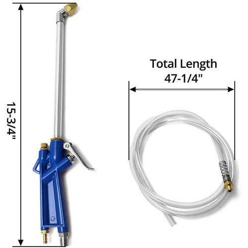 Air & Water Dual Use High Pressure Cleaning Gun, Pneumatic Spray Gun for Engine Degreasing, Car Dust Blowing & Oil Stain Removal