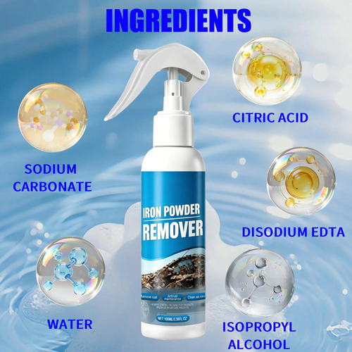 Automotive Rust Remover Spray (100ML) - Fast-Acting Iron & Rust Cleaner for Wheels, Rims, Metal Surfaces - Car Detailing Products, Detailing Products Chemicals - Safe on Most Automotive Finishes, Cars, Motorcycles,summervibes