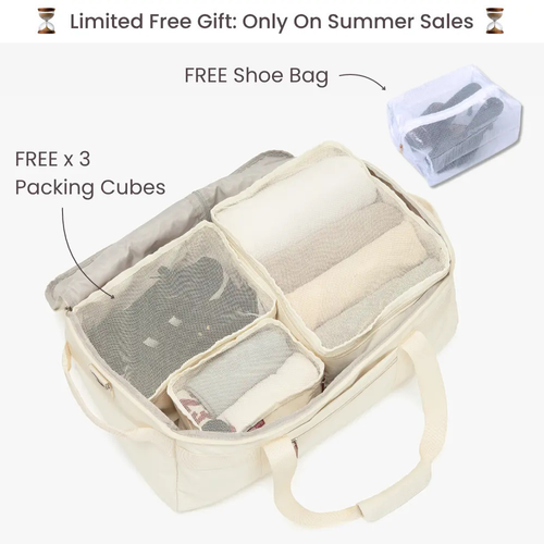 New Women's Multifunctional Rolling Travel Bag – Minimalist, Large-Capacity, Lightweight Sports & Gym Bag