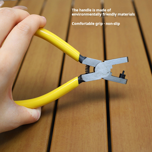 Mini Belt Hole Punch Pliers & Leather Punch Tool , Spring-Loaded, for Watch Straps, Bags & DIY