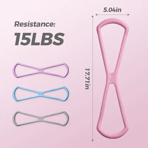 Exercise Bands for Women 8 Shaped TPE Material for Arms Chest Expander Yoga Gym Fitness Muscle Training SummerVibes