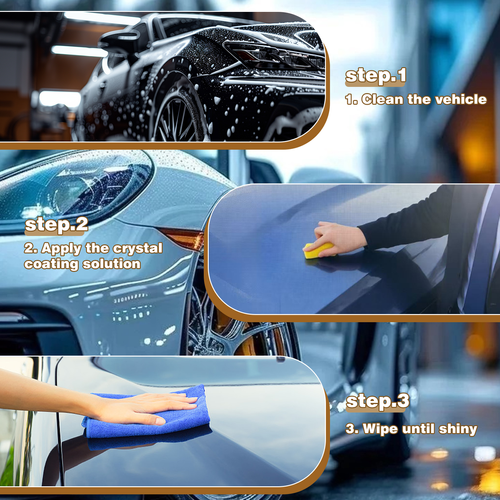 Car Ceramic Crystal Coating Paint Hardness Improving Uv Rays Resisting Cleaning Brightening Crystal Serum for Cars