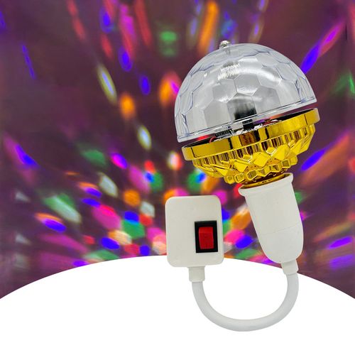 Colorful Rotating Magic Ball Light Bulb Mini Projection Lamp Party DJ Disco Ball Home Party KTV Disco Ball Light Dance