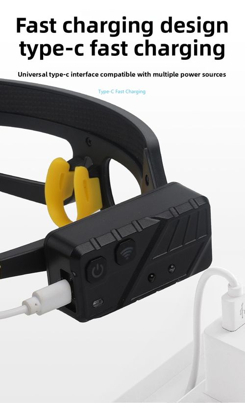 The Multi-functional Glasses Lamp TYPE-C Charging Warning Headlamp Is Compact and Portable