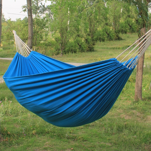New Double Widen Thickened Canvas Anti-rollover 80cm,180cm Wooden Pole Tassel Hammock Outdoor Camping