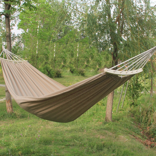 New Double Widen Thickened Canvas Anti-rollover 80cm,180cm Wooden Pole Tassel Hammock Outdoor Camping