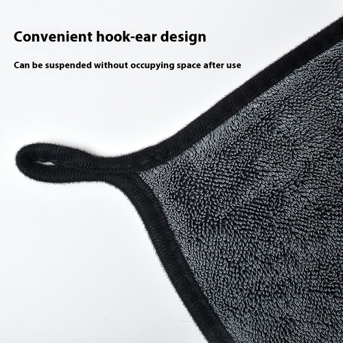 Thick Twisted Loop Microfiber Car Drying Towel, Super Water Absorbent Lint Free Edged Auto Wash Cleaning Cloth