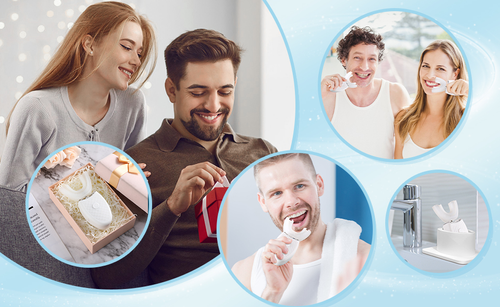 Automatic Massage Adult Toothbrush - U - Shaped Mouth - Held, Electric, Lazy - Style, Rechargeable, Waterproof Toothbrush Cover