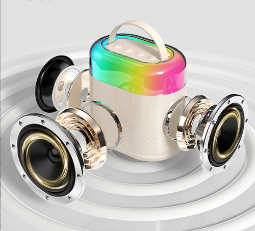 Portable Mini Karaoke Machine with Voice Changer Wireless Speaker Powered by Battery Toy Type with Type C