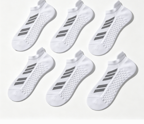 Men's High Crew Sweat-Absorbent Sports Socks Breathable Cotton Non-Slip Bottom for Basketball Running Logo Print for Sports