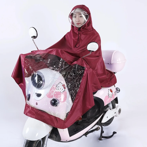 Hot Sale Adult Thickened Oxford Rainwear Free Size Poncho Raincoat for Outdoor Motorcycles Electric Vehicles Durable PU Material