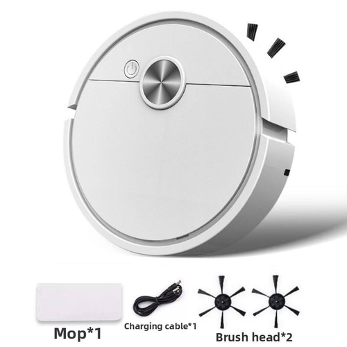 Intelligent Mini Vacuum Cleaner,Smart Sweeping Machine,Integrated Suction, Sweeping and Mopping Household Floor Cleaning Robot Pink