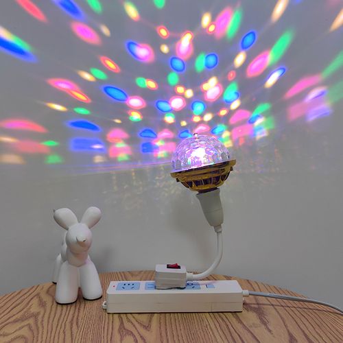 Colorful Rotating Magic Ball Light Bulb Mini Projection Lamp Party DJ Disco Ball Home Party KTV Disco Ball Light Dance