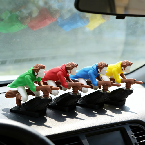 New Hot-selling PLA Witch Wizard Broomstick Car Dashboard Drift Ornaments 3D Printed Wizard Witch Shake Craft for Car Decoration