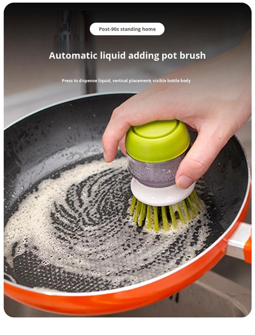 Magic Pot Scrubber Kitchen Cleaning Brush Set Lightweight Ergonomic Design Lazy Household Stain Removal Descaling Dishwashing