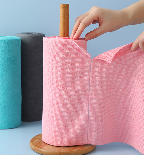20pcs Micro Fiber Eco Roll Cloth Microfiber Floor Car Kitchen Towel Reusable Washable Microfiber Rag Square Shape Cleaning Cloth