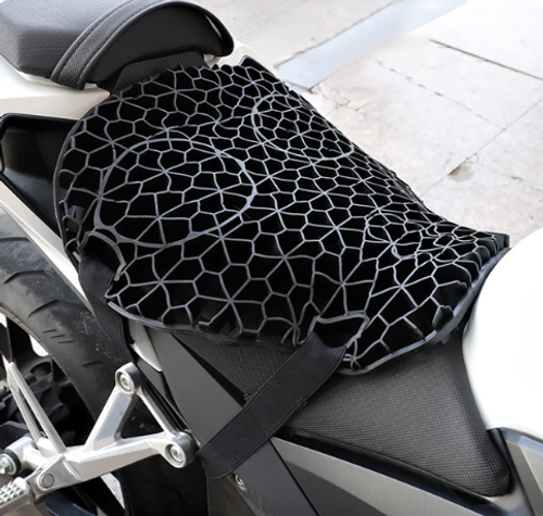Gel Honeycomb Motorcycle Cushion Shock-absorbing Four Seasons Universal Comfortable Breathable Electric Motorcycle