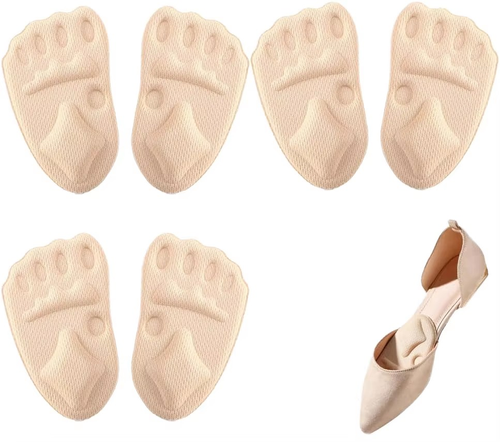 Women Forefoot Half Insoles for Shoes Shoe Size Reduce Insert Shoe Pads Comfort High Heels Toe Protector Cushion Foot Care Pad