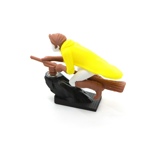 New Hot-selling PLA Witch Wizard Broomstick Car Dashboard Drift Ornaments 3D Printed Wizard Witch Shake Craft for Car Decoration