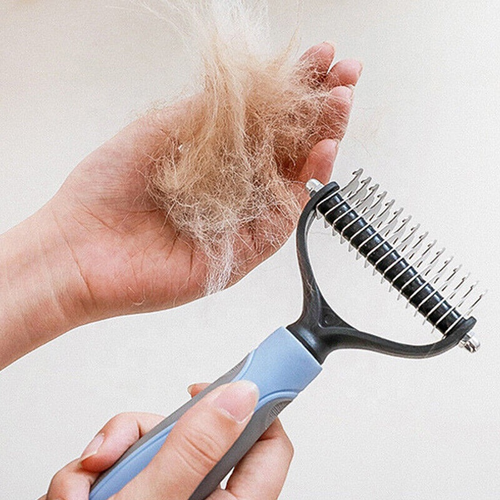 Pet Cat Dog Accessories Grooming Products Top Sellers Wholesale Double-sided Stainless Steel Pet Dog Cat Comb Hair Remover Brush
