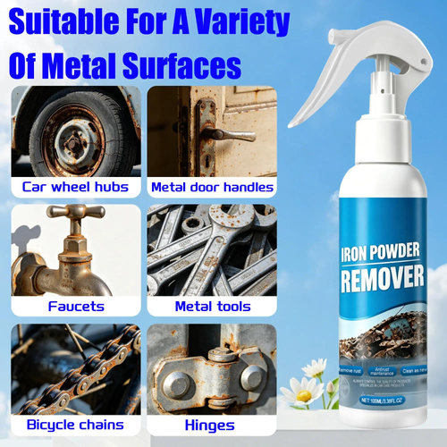 Automotive Rust Remover Spray (100ML) - Fast-Acting Iron & Rust Cleaner for Wheels, Rims, Metal Surfaces - Car Detailing Products, Detailing Products Chemicals - Safe on Most Automotive Finishes, Cars, Motorcycles,summervibes