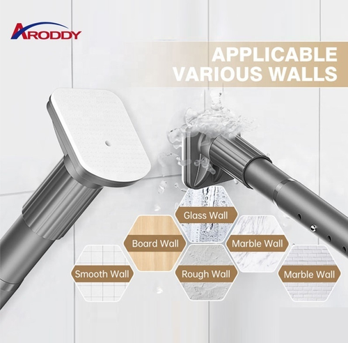 74.8-95inch Tringle Rideaux Telescopic Metal Tension Shower Bathroom Long Curtain Rod Pole