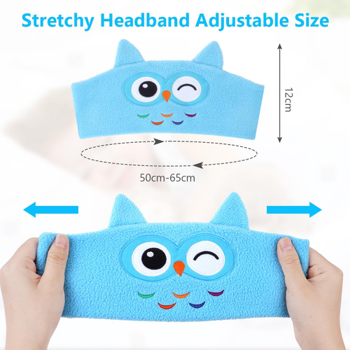 Kids' Sleep Mask Headphones – Bluetooth 5.0 Stereo Music Player with Hands-Free Support – Soft Musical Headband – Sleep Aid