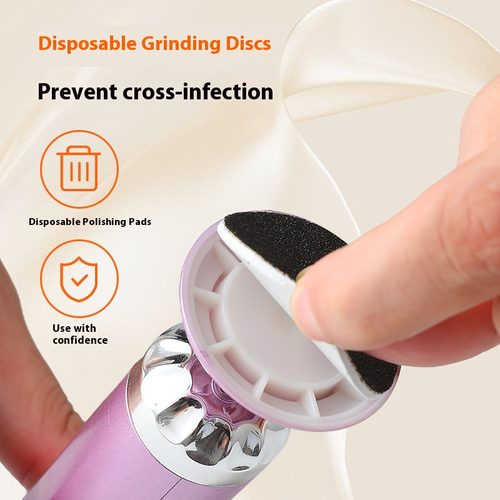 New Electric Plastic Foot File Home Use Removes Dead Skin Calluses Pedicure Multifunctional USB-Charged Portable Digital