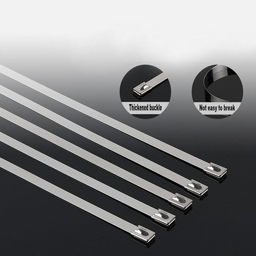 4.6*100mm 100pcs Self Locking 304 Stainless Steel Cable Ties 316SS