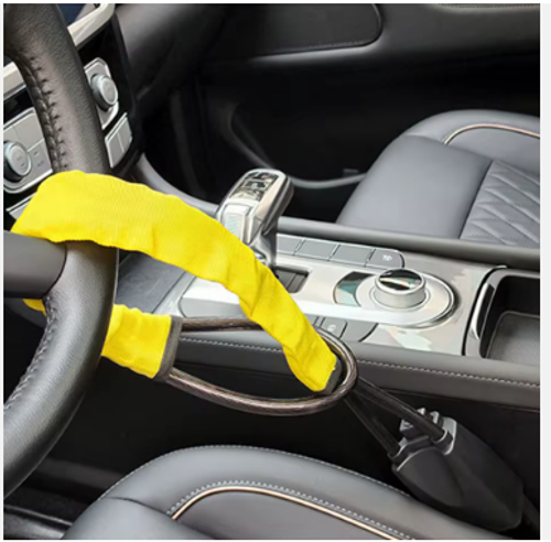 New Universal Thickened Steel Cable Anti-Theft Car Lock Steering Lock Seat Belt Wheel Lock for Cars