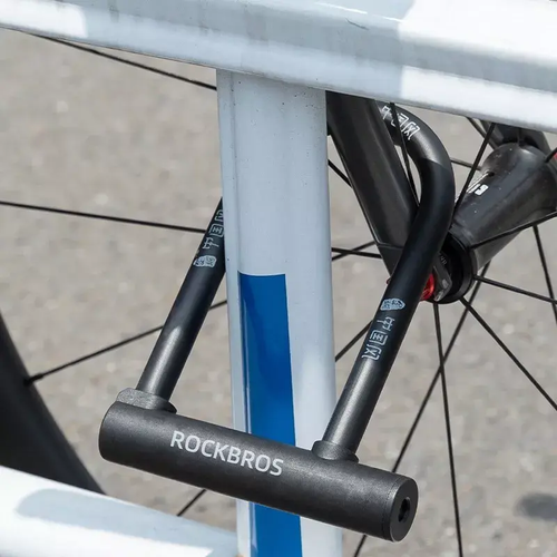 Bicycle U-lock Steel Carbon Bike Lock Anti Theft 2 keys Black Lock