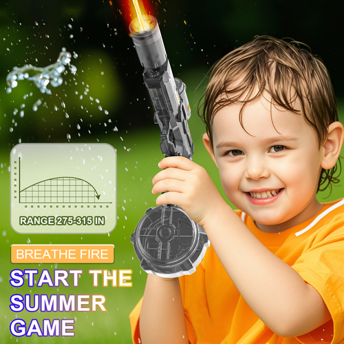 Led Light Flashing Automatic Electric Water Guns for Kids High Quality Summer Outdoor Long Range Continuous Shooting Squirt Guns