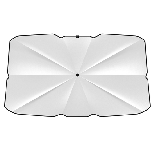 Foldable Car Front Windshield Sun Shade Umbrella, Titanium Silver Heat Insulation UV Protection Retractable Vehicle Window Sun Visor